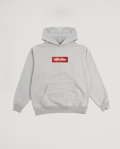 S / Heather Grey Red