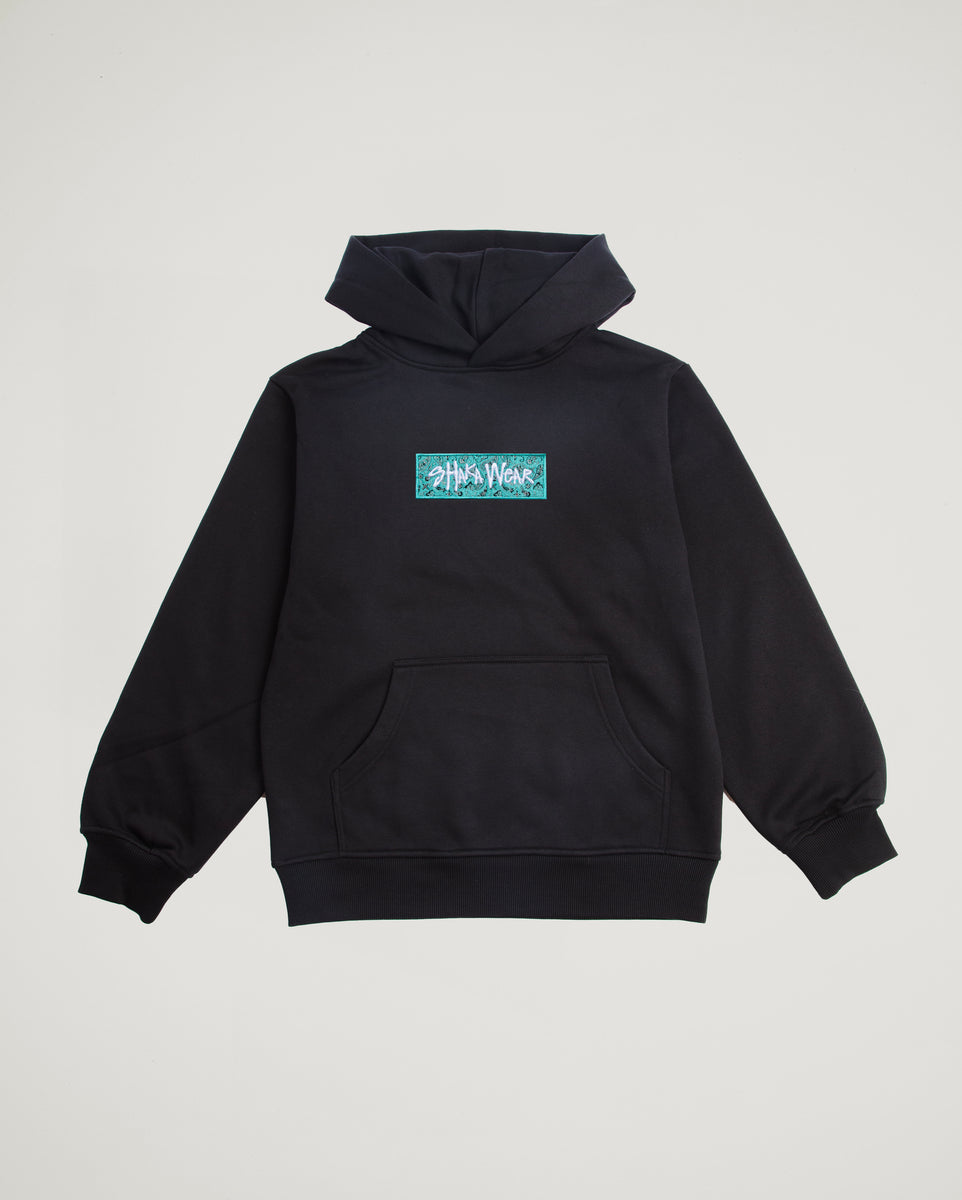 lillilly Baby check hoodie ブラック パーカー Girls Customizable Zip Hoodie | Little Chicken Kids