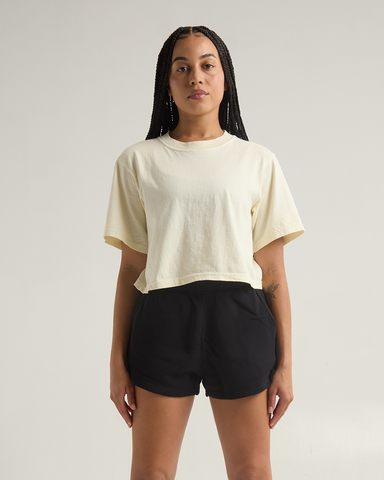 Women's Garment Dye Fleece Shorts