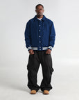 Collared Varsity Bomber Jacket