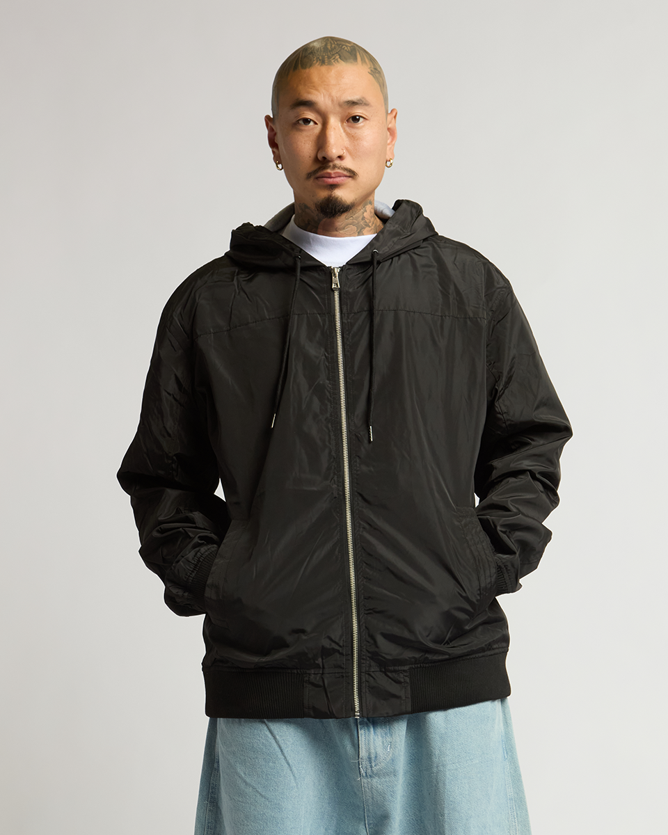 Black offers Drawstring Windbreaker 2XL