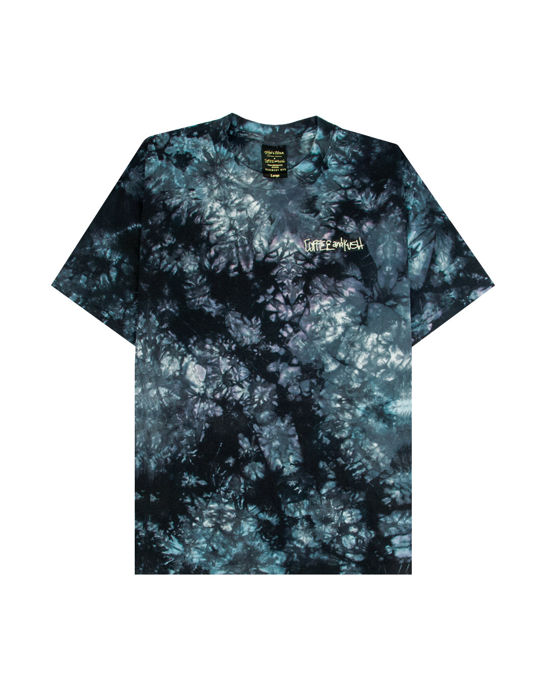 Light Tie-Dye Shaka Shirt, (embroidered color front logo) – Campervan Coffee