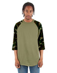 6.0 oz Raglan - Large Sizes 3XL / Olive and Camo Green