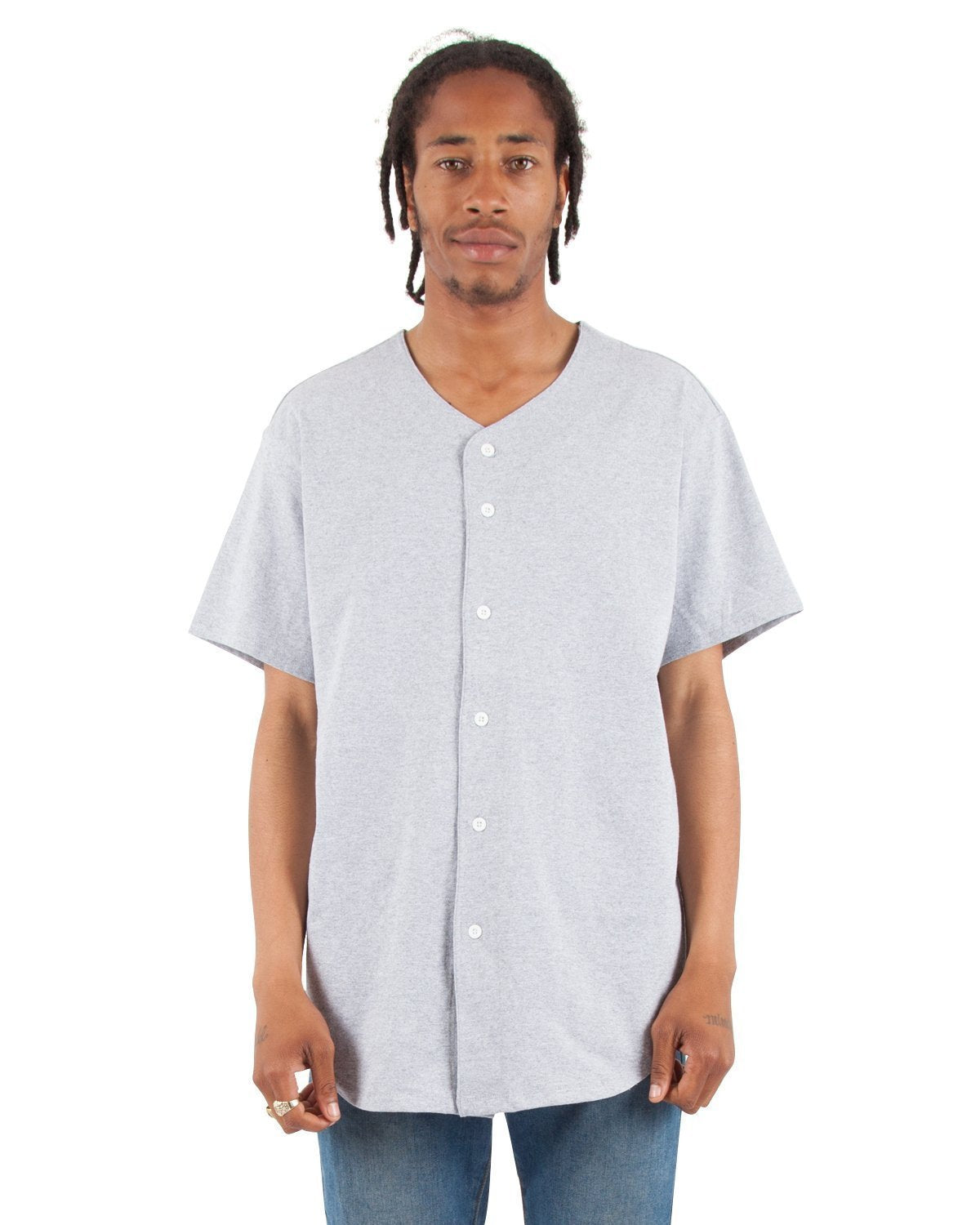 7.5 oz Baseball Jersey XL / Heather Grey