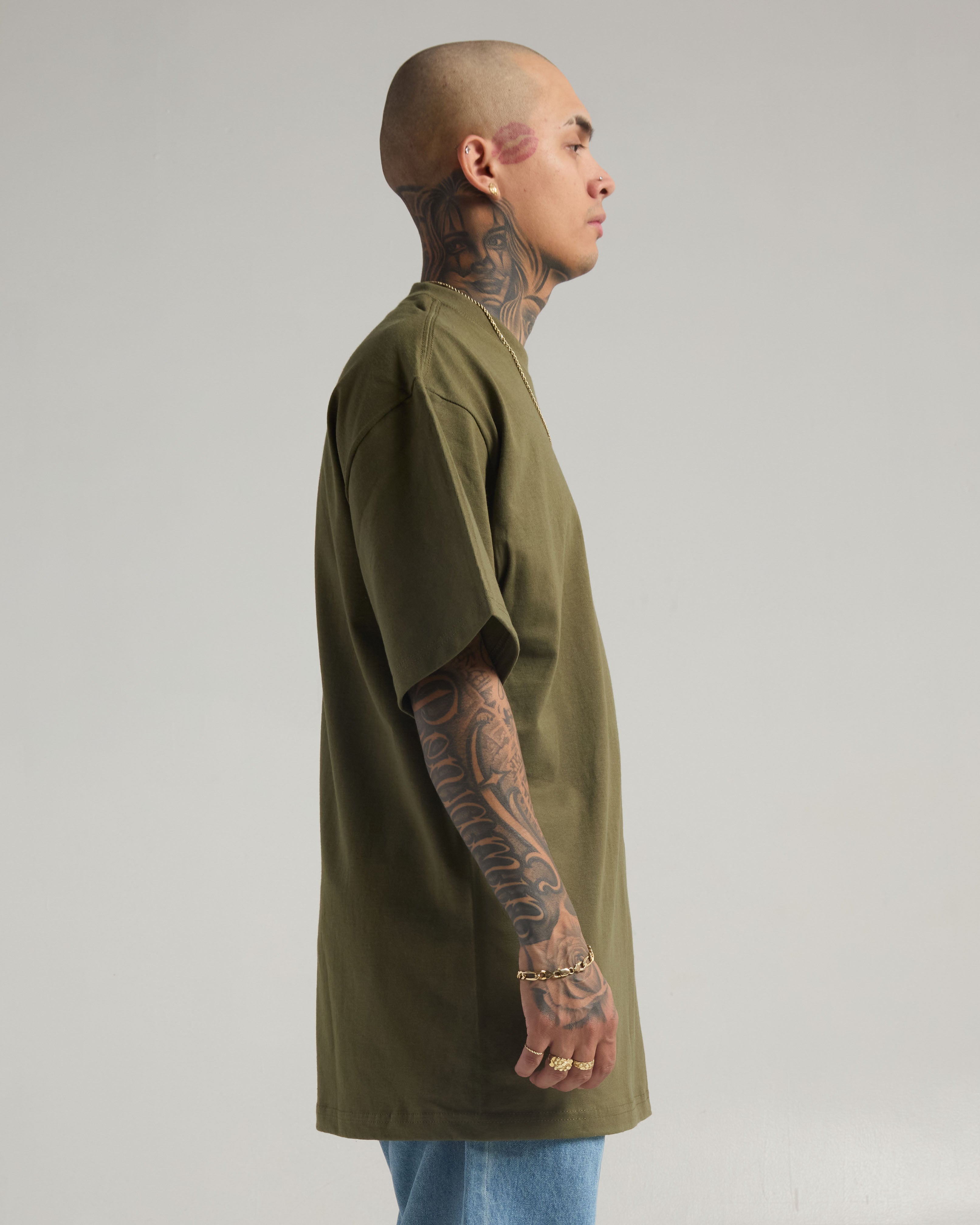 【 OMMO】VOLUME SLEEVE FOOD BZ(KHAKI/38) 7.5oz Max Heavyweight Short Sleeve - Standard Sizes – Shakawear.com
