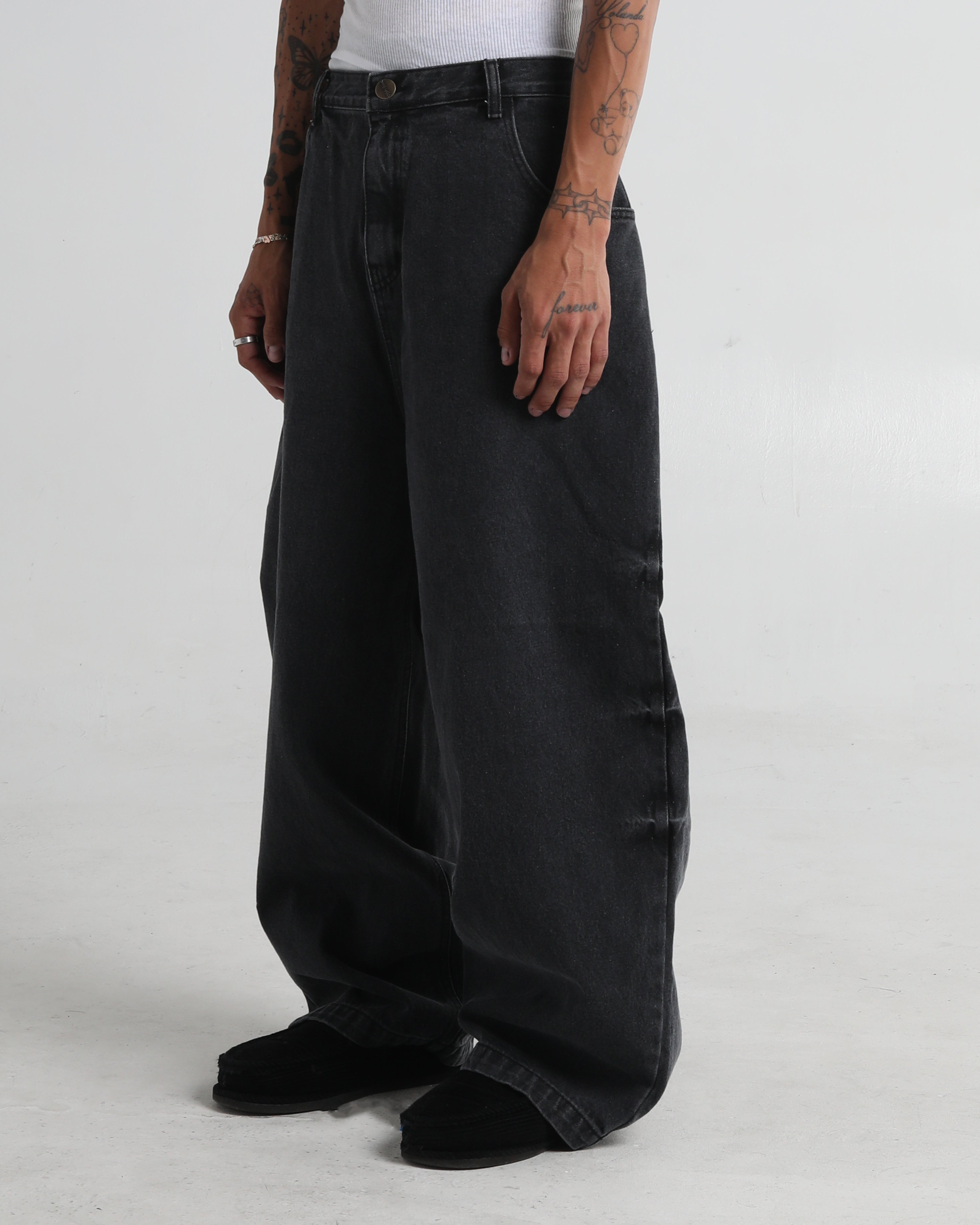 Drew Balloon Pant in Indigo Denim