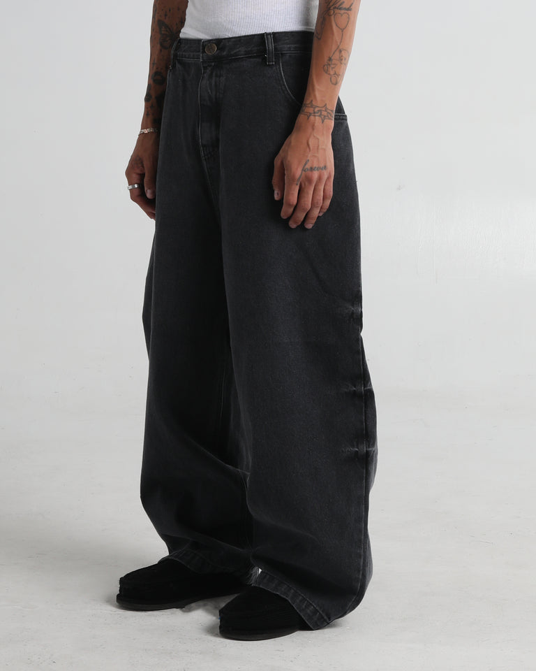 Ora Balloon Trousers - Dark Indigo Denim