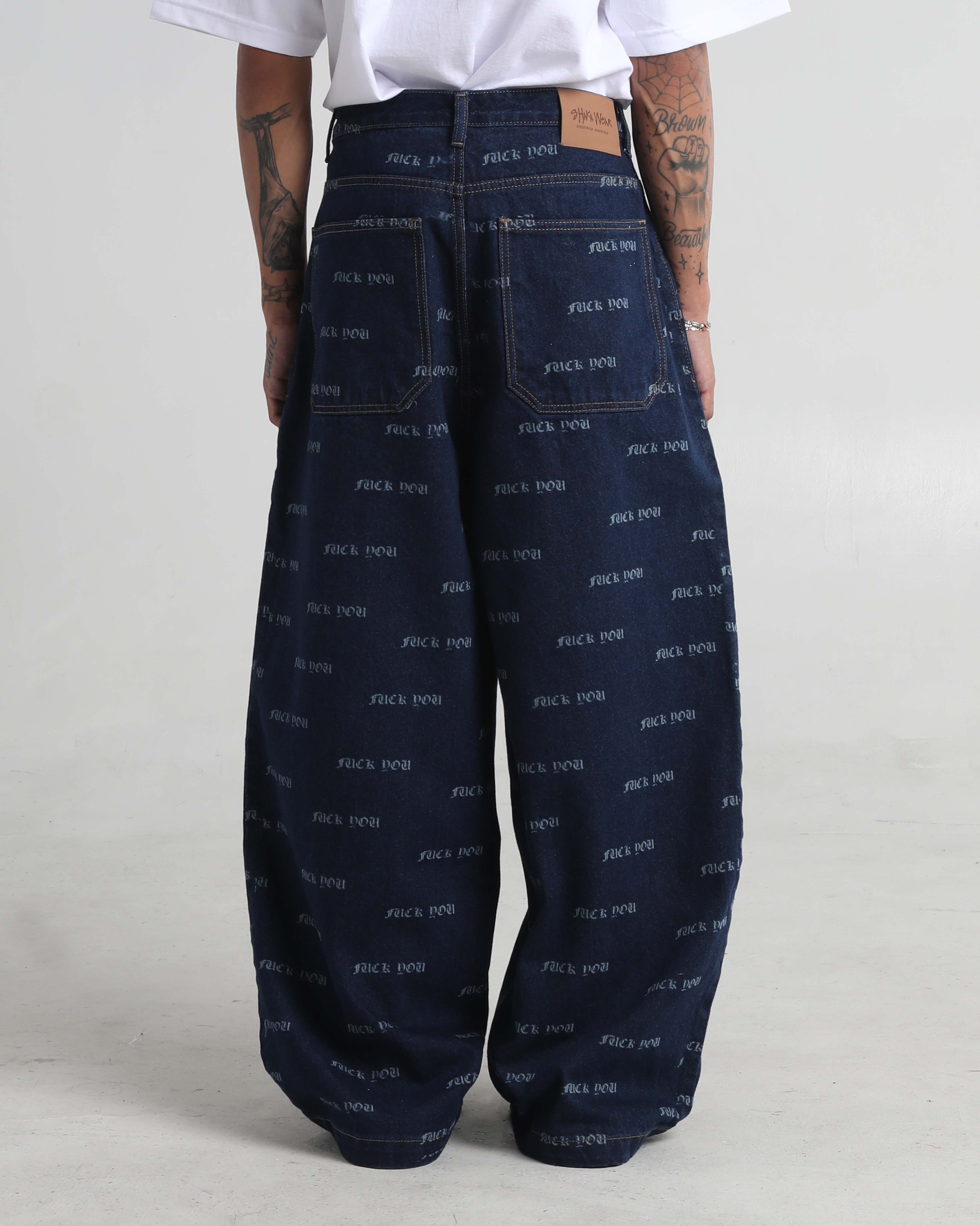 3D Cutting Balloon Denim Pants ミカゲシン 3D Cutting Balloon Denim Pants – MIKAGE SHIN