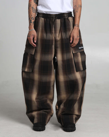 S / Brown Plaid