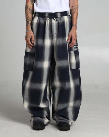 Balloon Plaid Cargo Pants