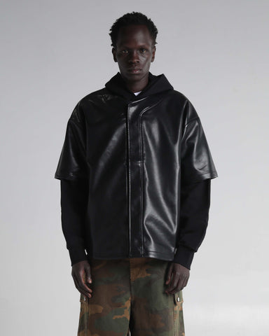 S / Black Pleather