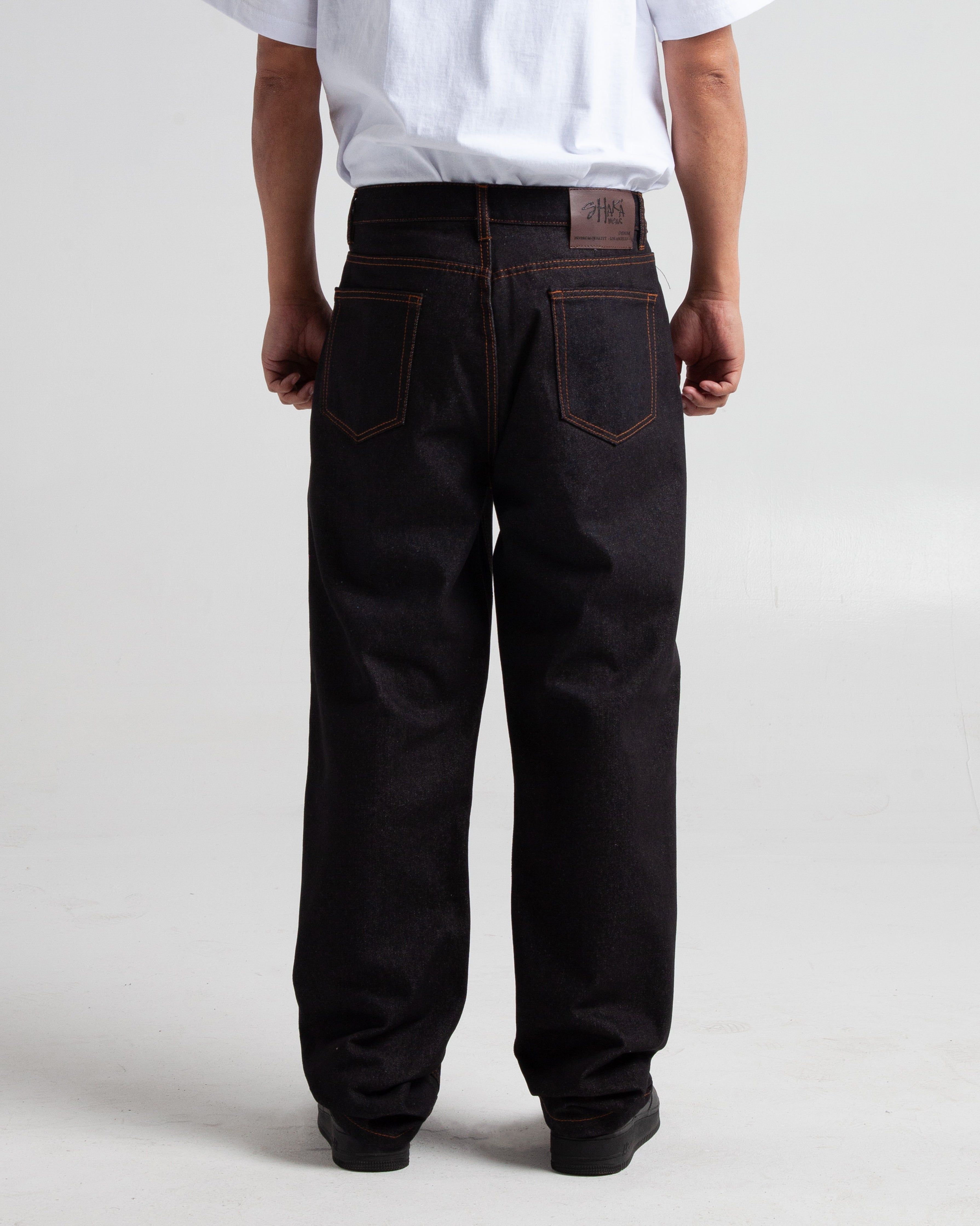 Women's Relaxed Jeans | Black/Dark grey | Diesel D-Martyans Track Denim