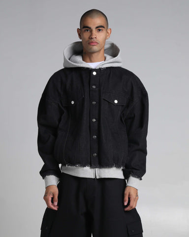 S / Black/Heather Grey