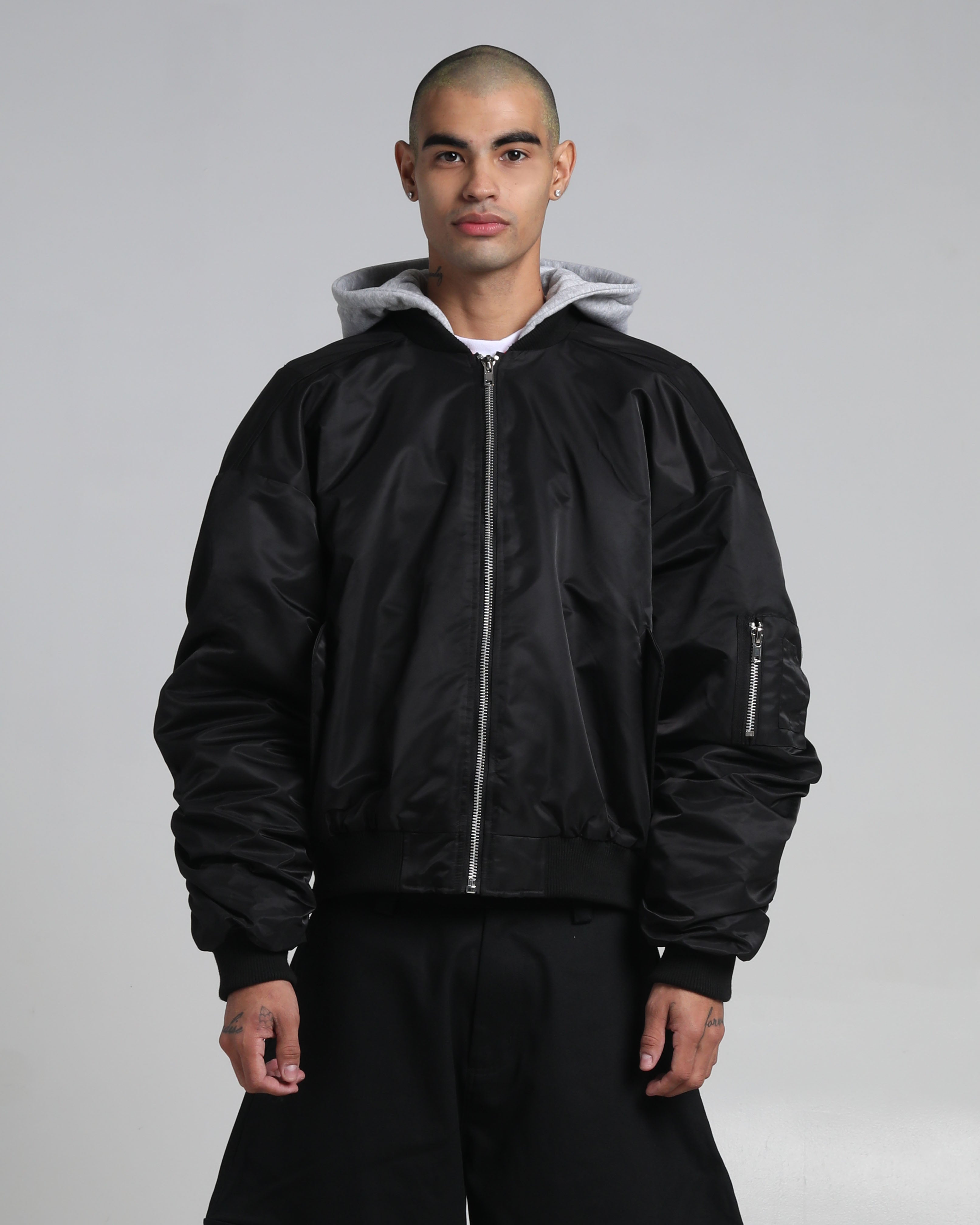 22SS draped shoulder bomber Drop Shoulder Bomber Jacket