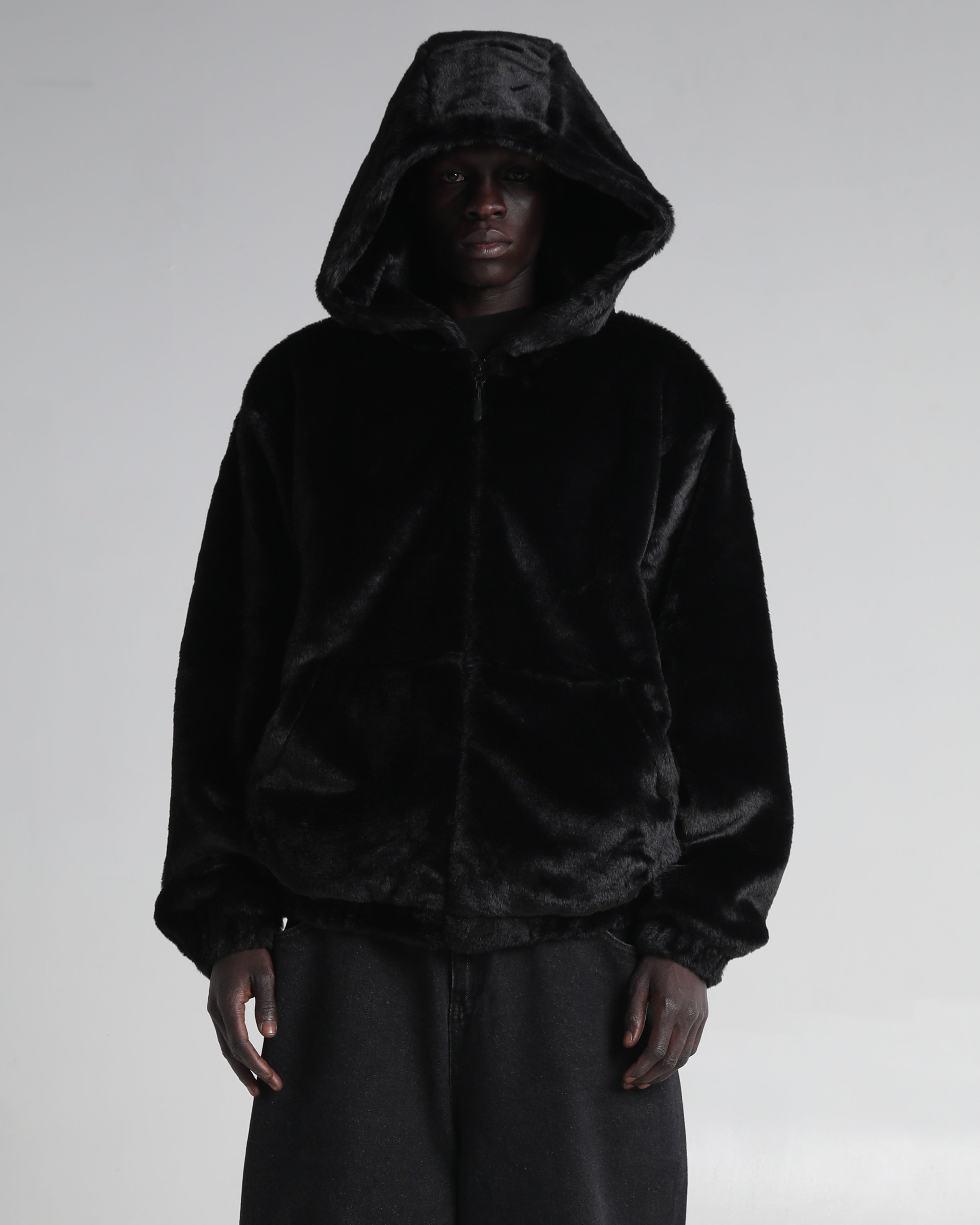 Faux Fur Hooded Zip-Up – Shakawear.com