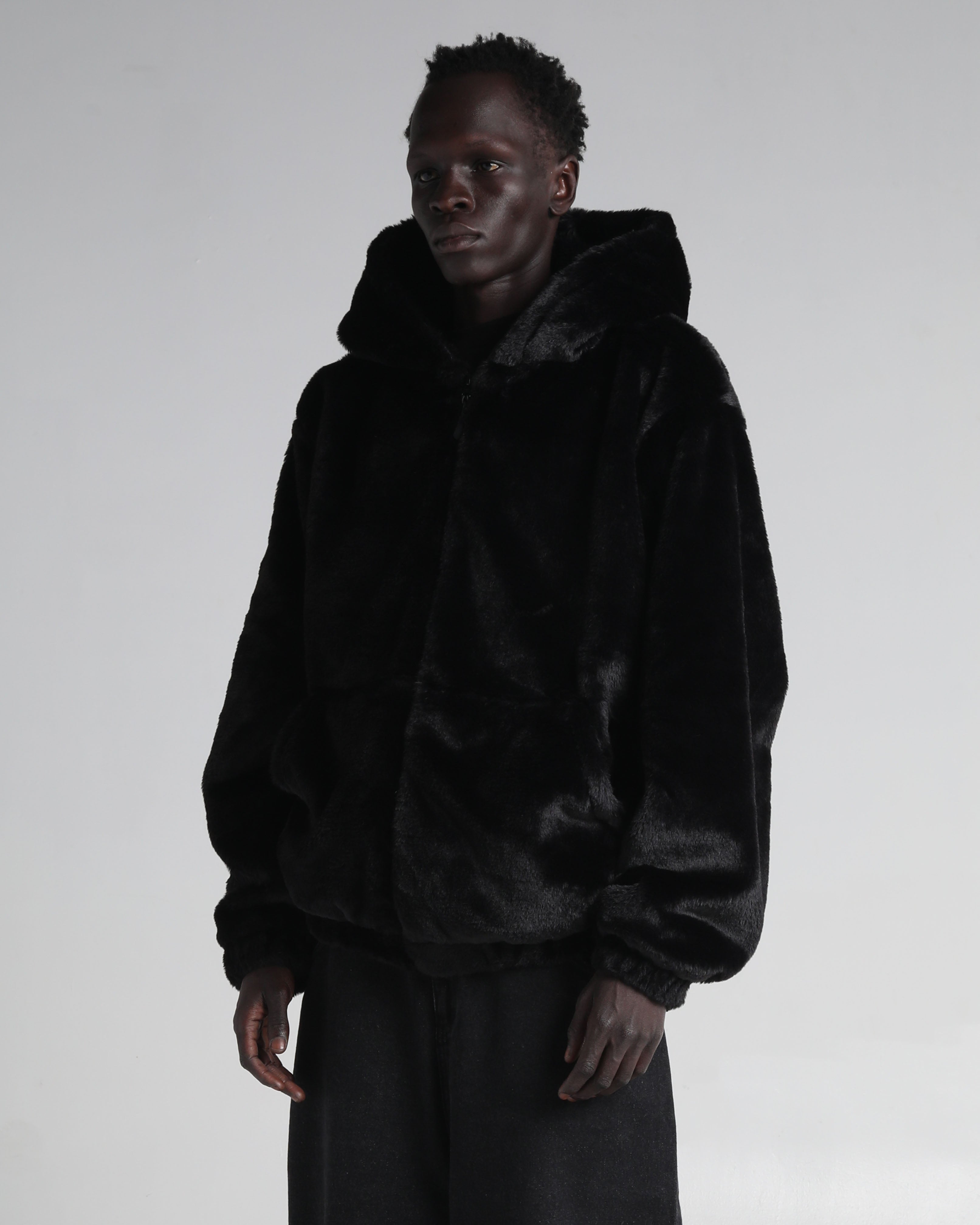 Faux Fur Hooded Zip-Up – Shakawear.com