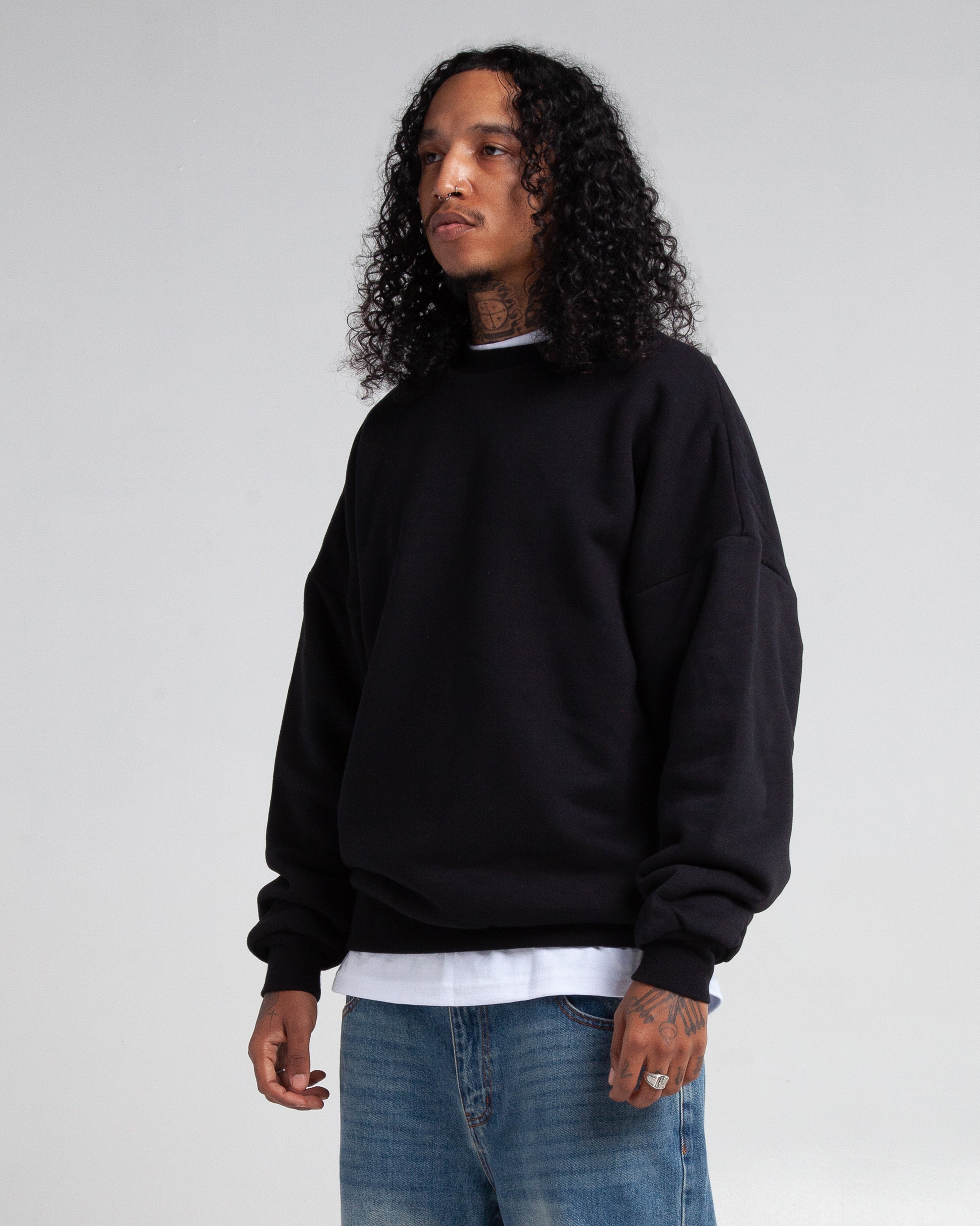 Garment Dye Double Layer Reversible Crewneck – Shakawear.com