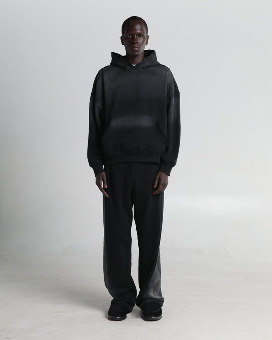 Garment Dye Distressed Drop Shoulder Hoodie