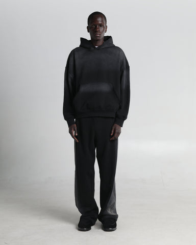 Garment Dye Distressed Drop Shoulder Hoodie