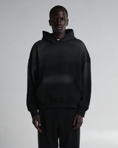 Garment Dye Distressed Drop Shoulder Hoodie