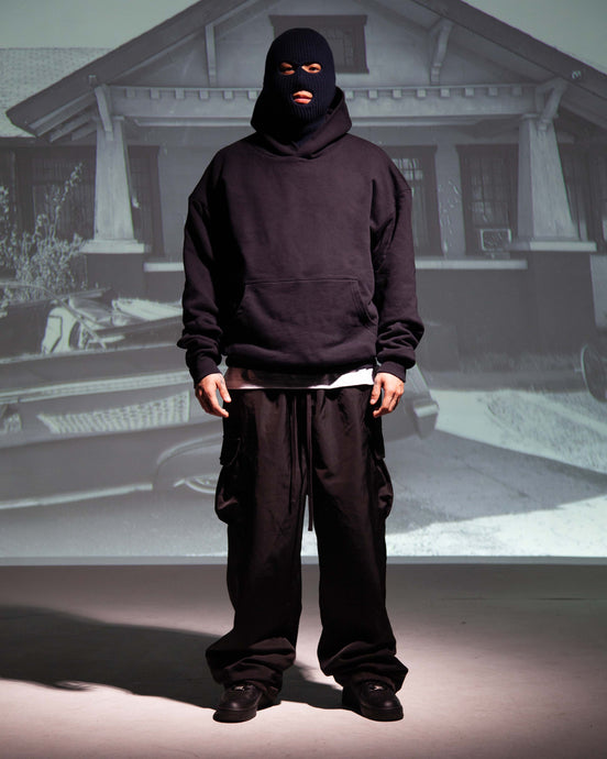 Garment Dye Double Layer Reversible Hoodie