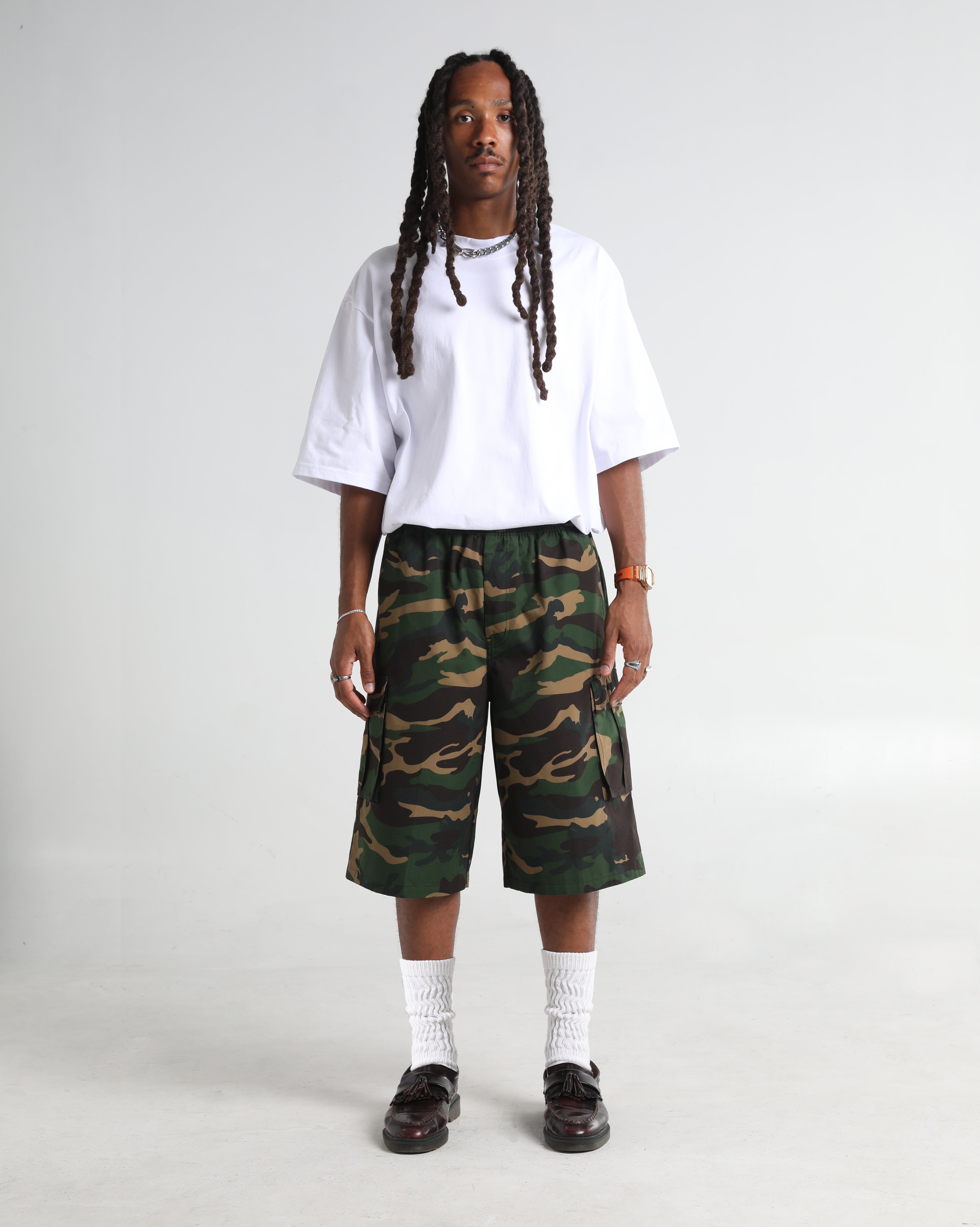 パンツ VICTORIOUS BAGGY Chocochip Camo Shorts VICTORIOUS BAGGY Chocochip Camo Shorts