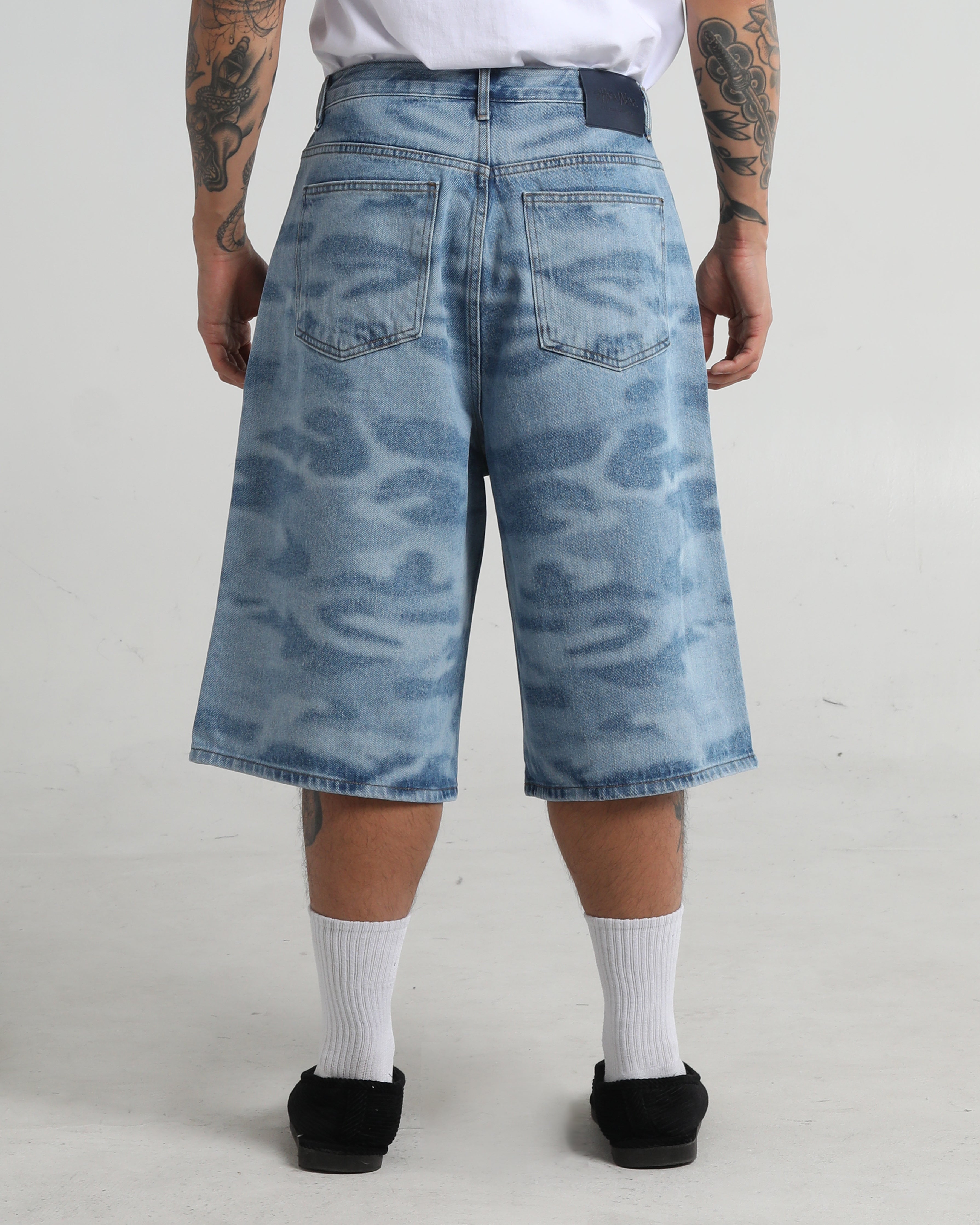 【YOURNUS】Simmons Camo Wide Denim A/W26 Digicamo Black Denim available 2/2/25, Black overdyed