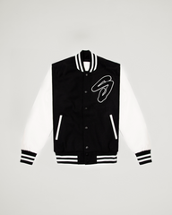 Leather Letterman Jacket - Logo