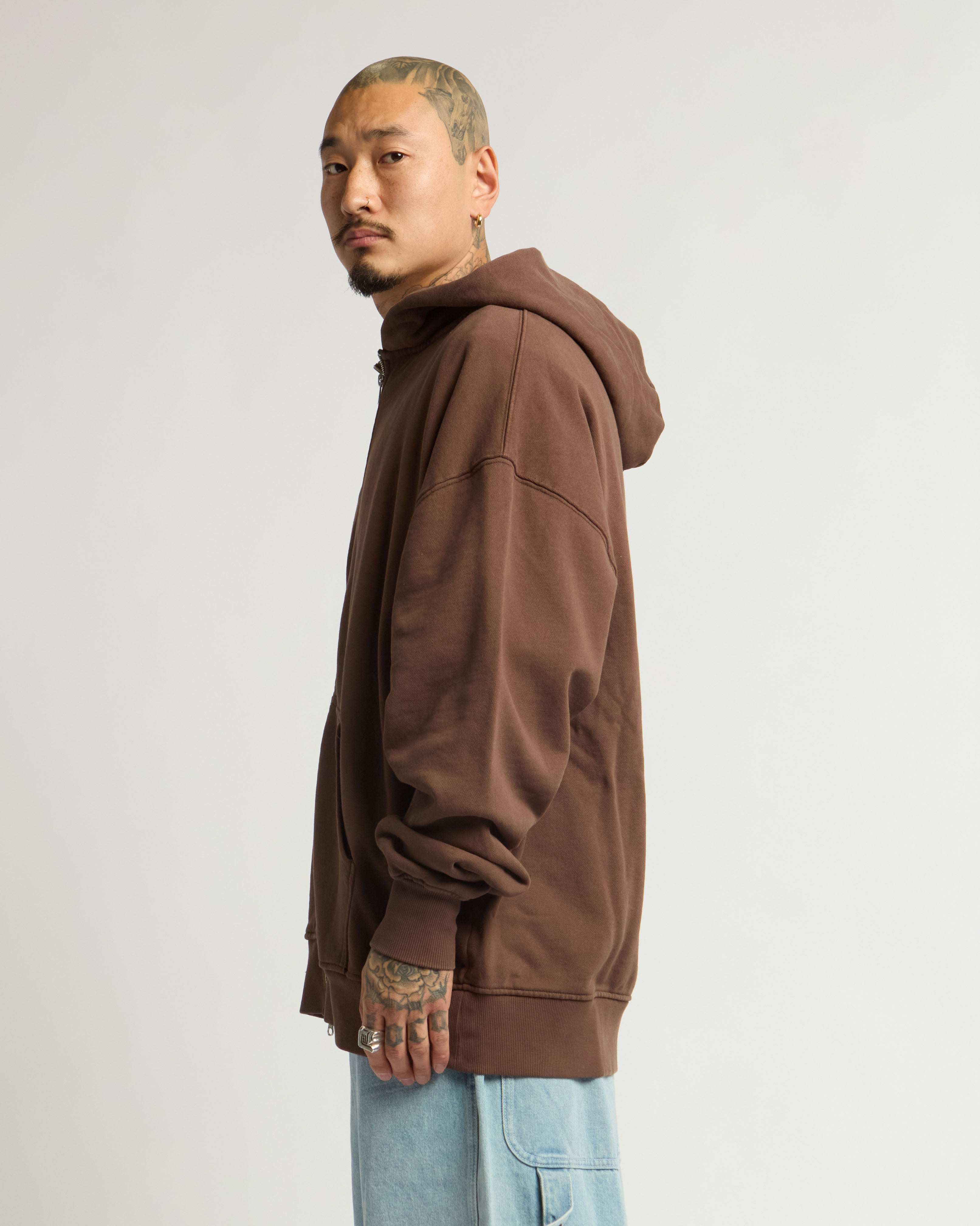 12.0oz Double Zip Garment Dye Hoodie