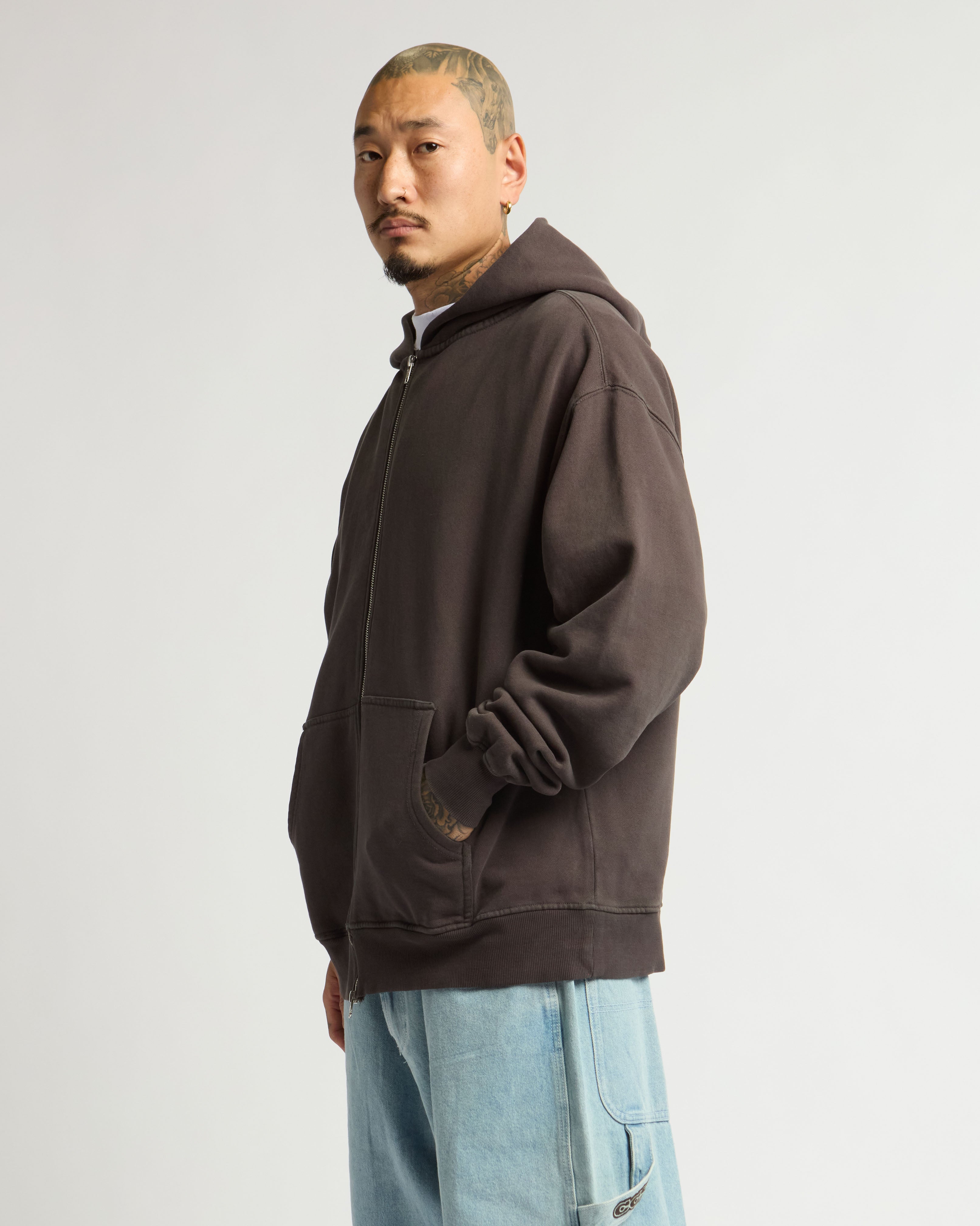 12.0oz Double Zip Garment Dye Hoodie – Shakawear.com