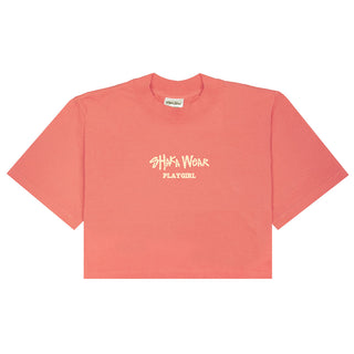 Playgirl Garment Dye Crop Top S / Peach
