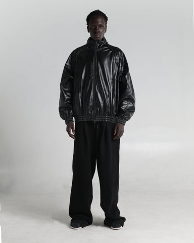 PU Leather Track Jacket
