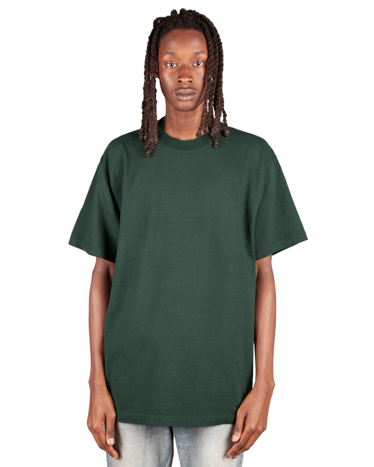 Shaka Wear Embroidered Logo Garment Dye Cream Heavyweight T-Shirt