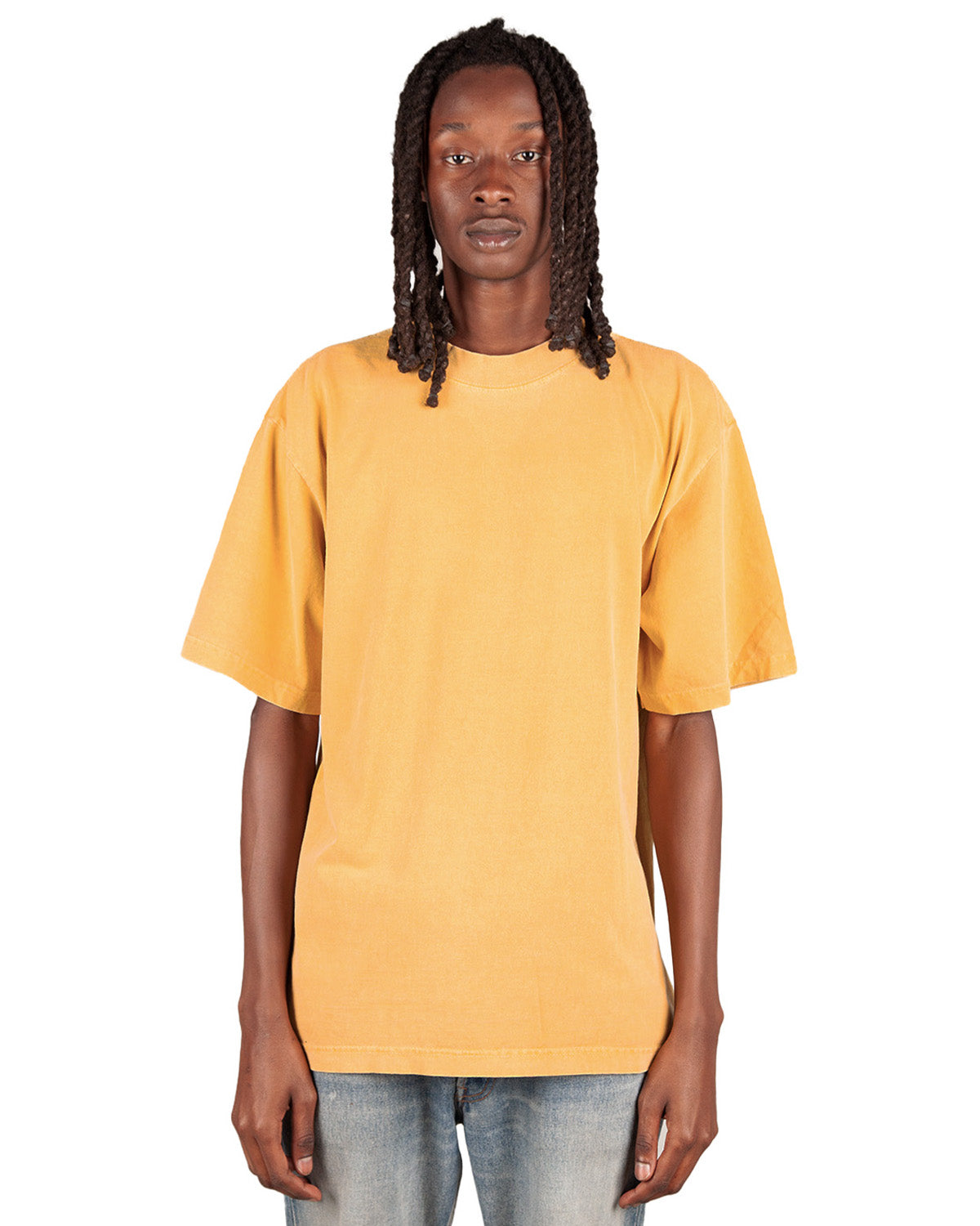 Shaka Wear Garment Dye Cream Long Sleeve HeavyweightT-Shirt