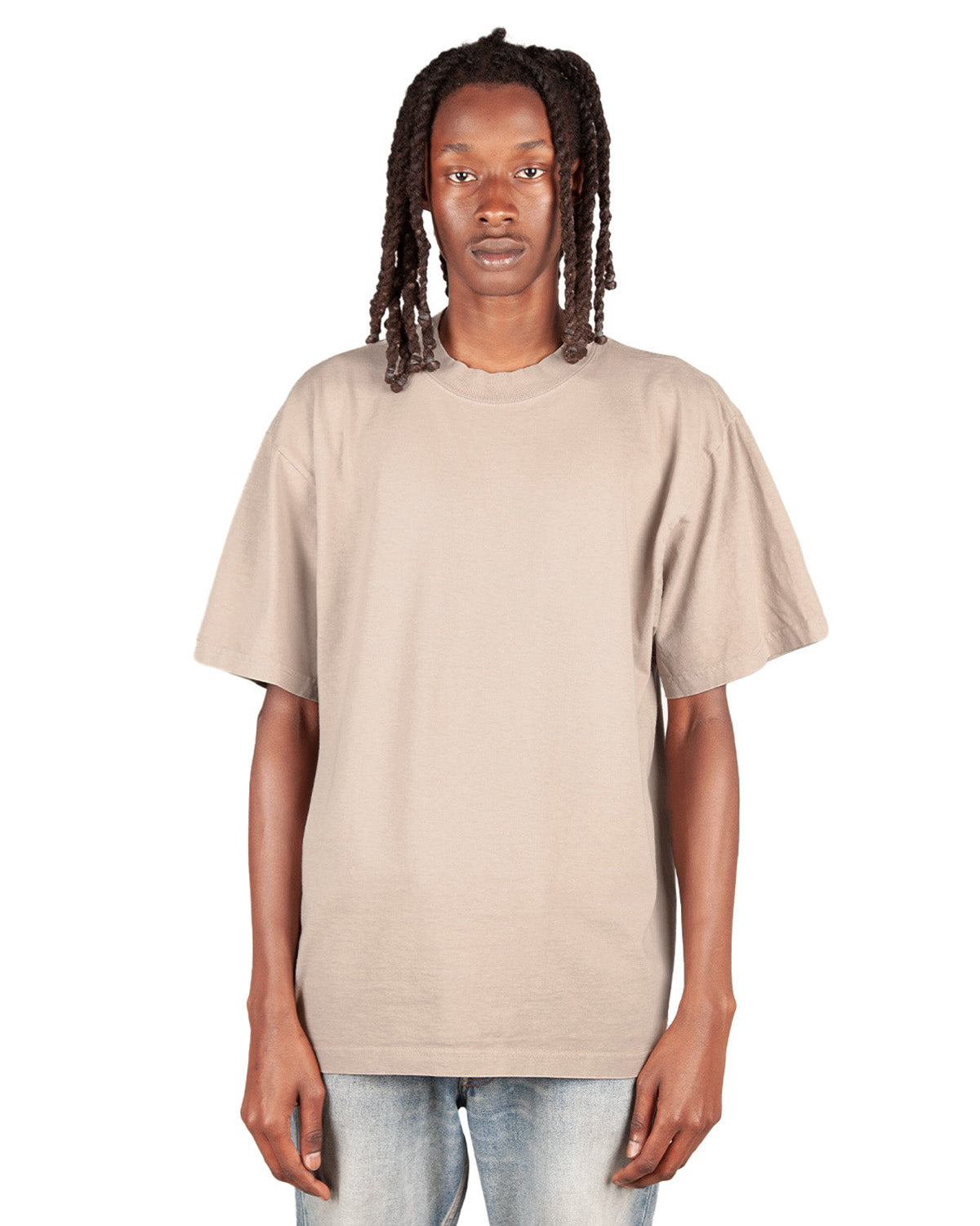 Printed T-shirts- Beige Oversize T-shirts for Men Online