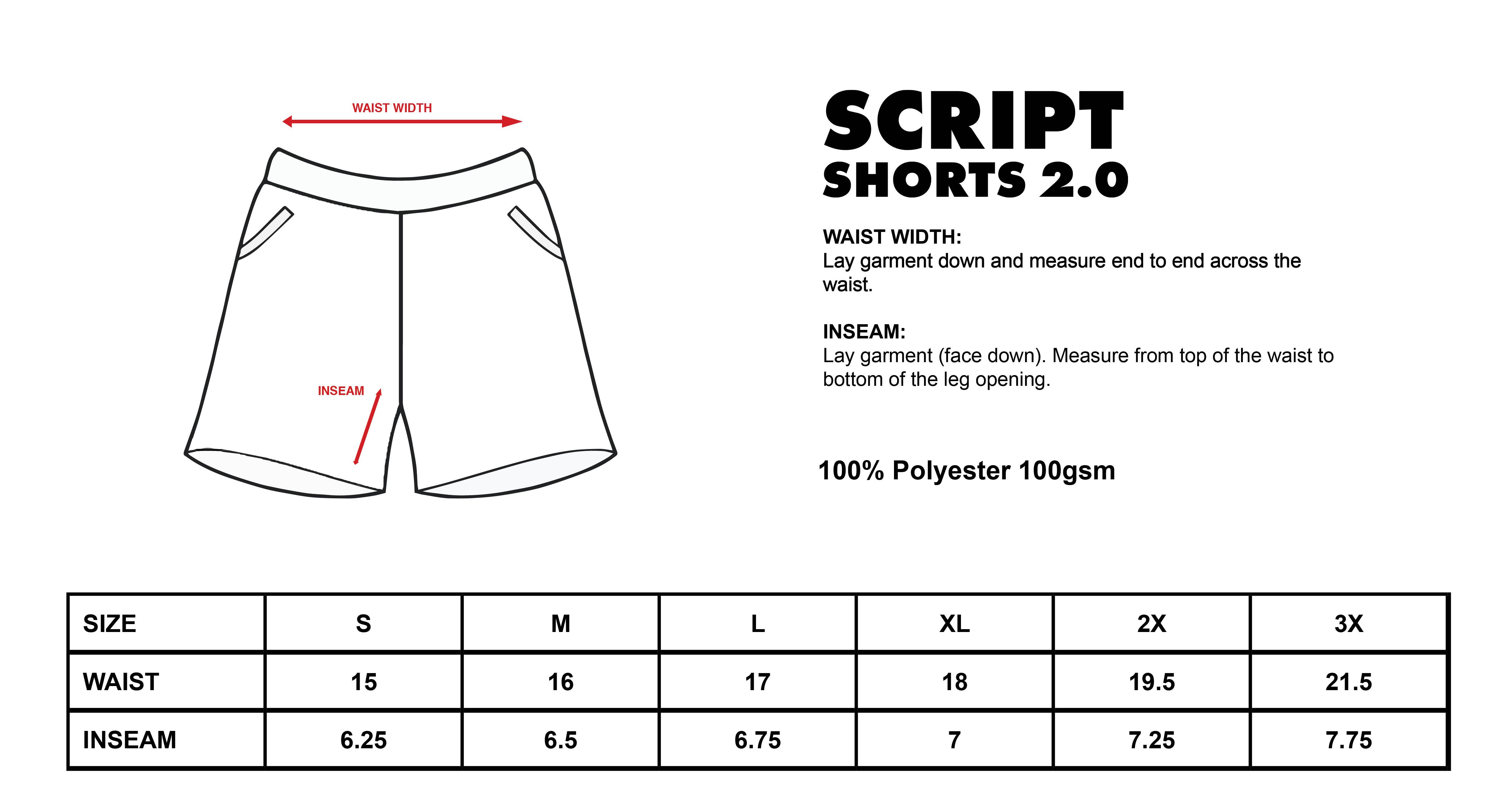 Script Shorts 2.0 – Shakawear.com