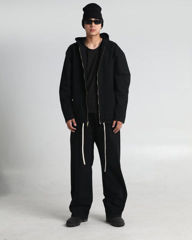 Baggy Twill Hooded Zip Up