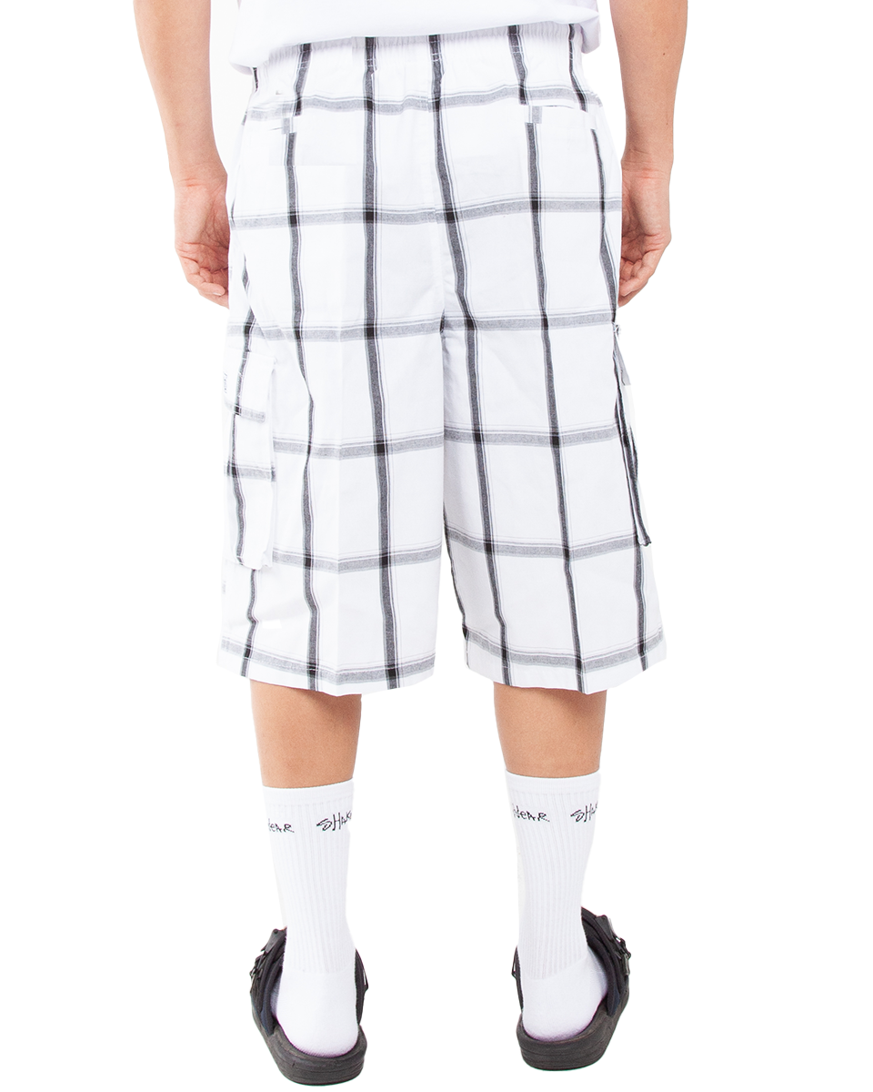 Long plaid shorts discount