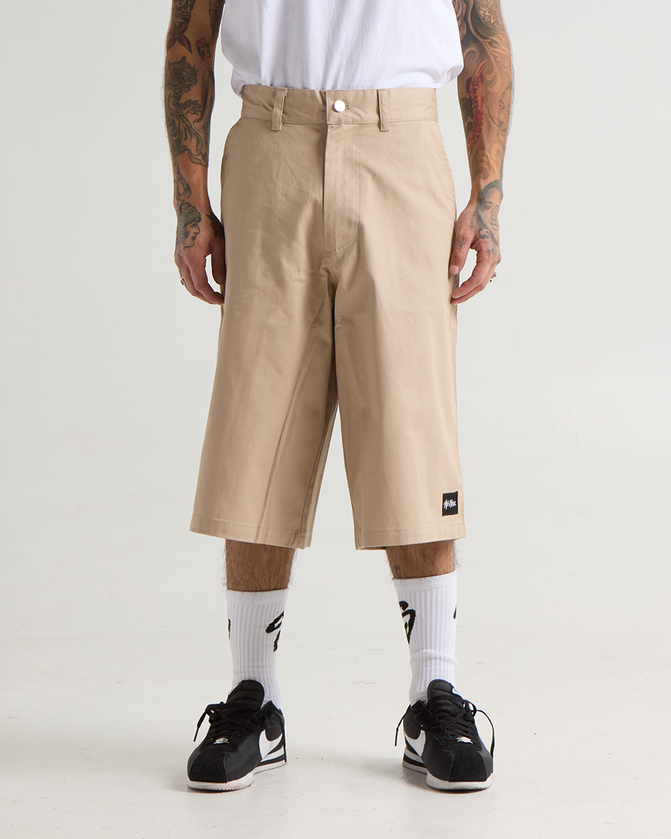 Baggy Twill Shorts –