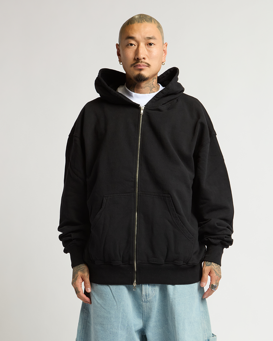 12.0oz Double Zip Garment Dye Hoodie