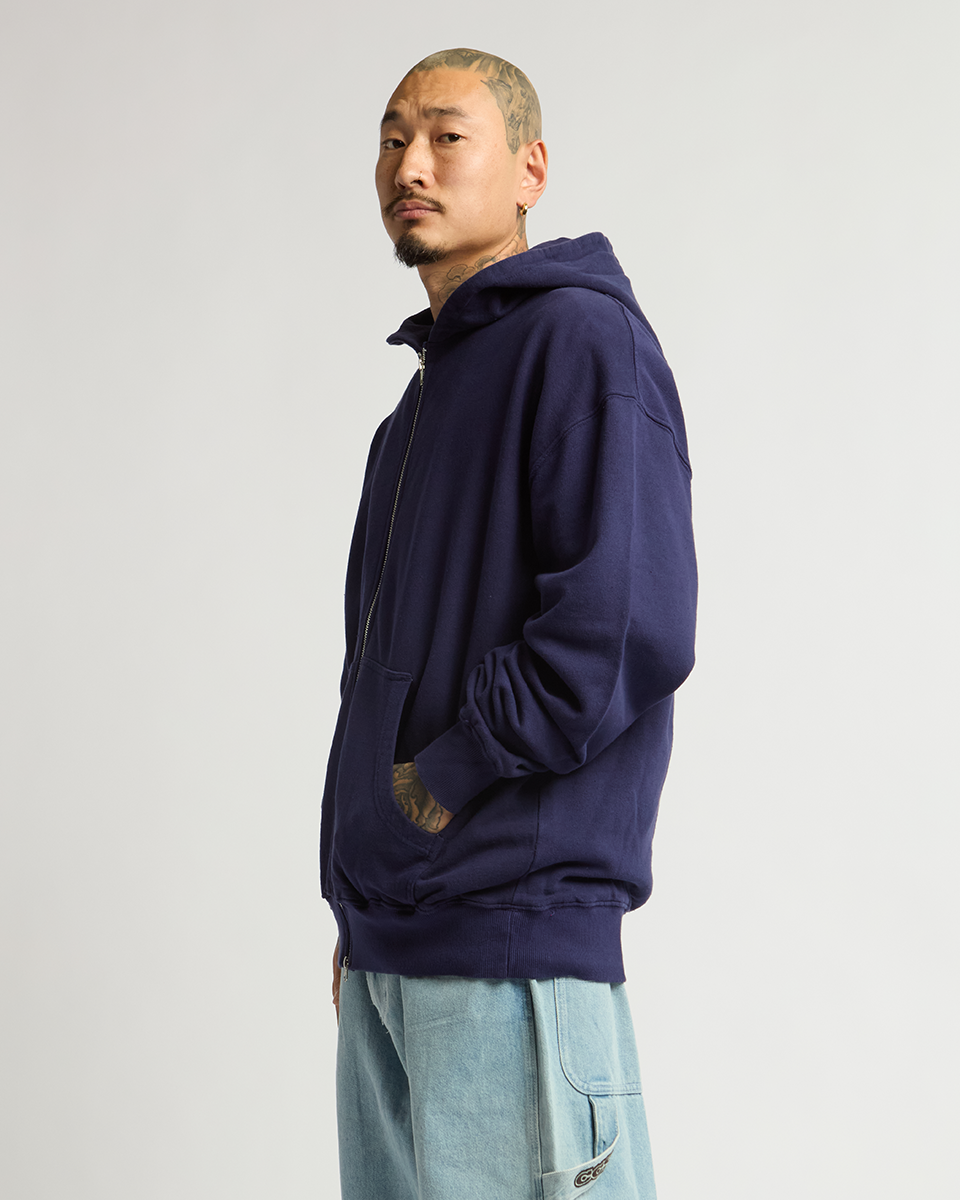 DOCKING HOODED GARMENTDYED ZIP SHIRT DOCKING HOODED GARMENTDYED ZIP SHIRT