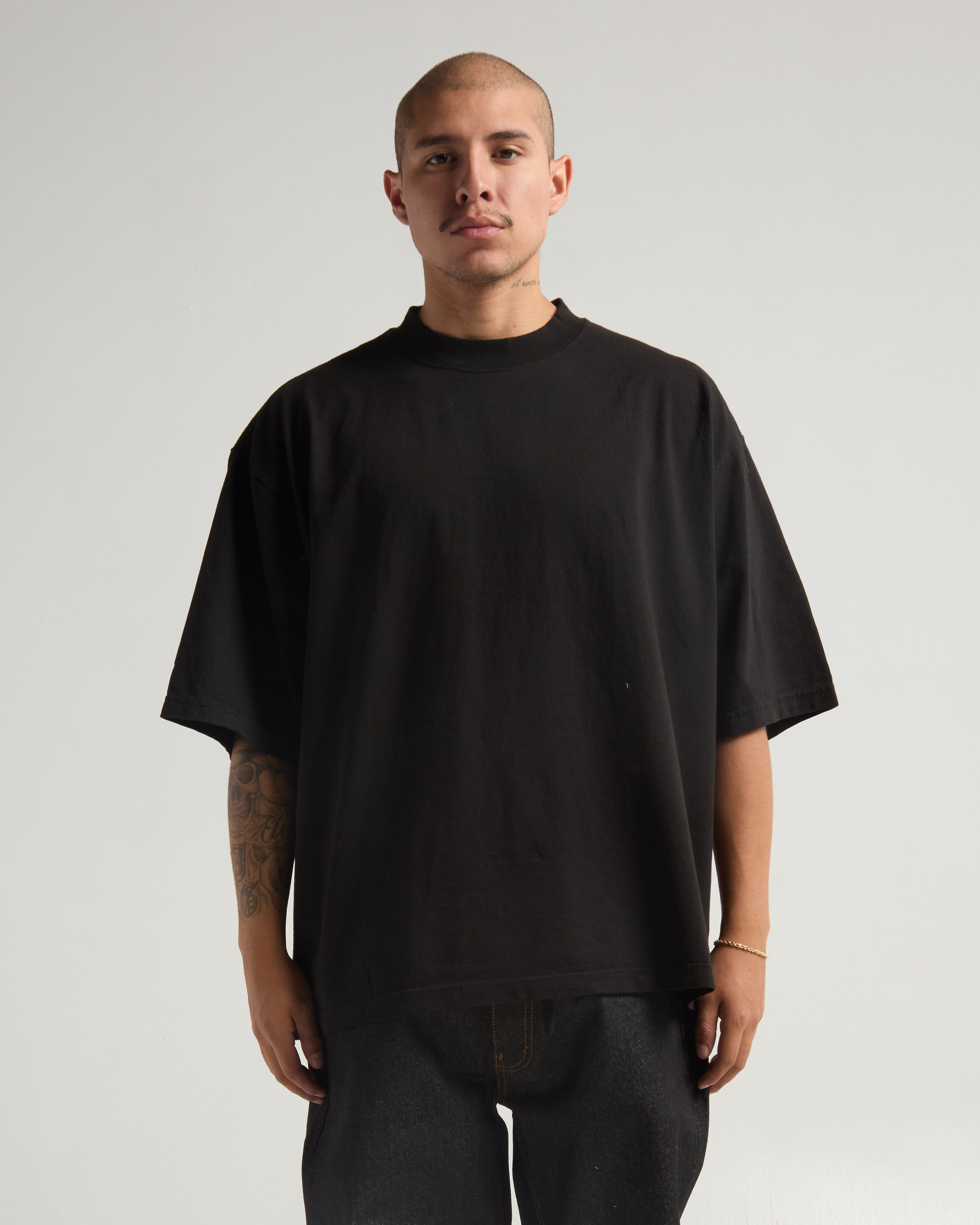 Dropped shoulder tee sale