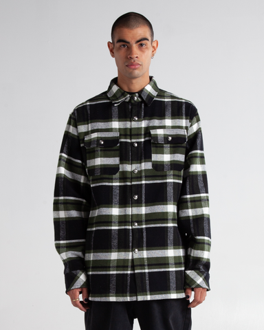 Heavy Plaid Flannel Shirt