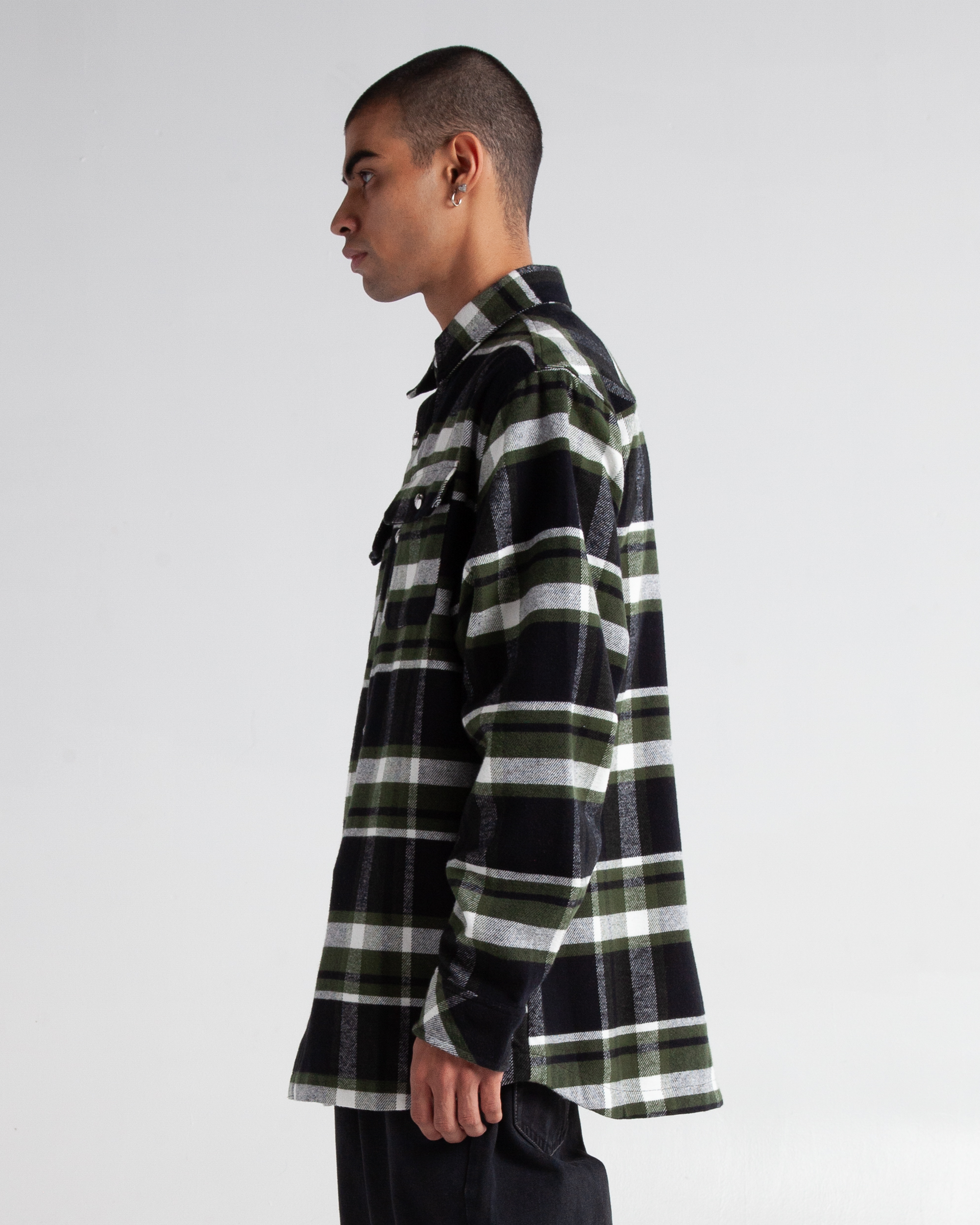 Heavy Plaid Flannel Shirt