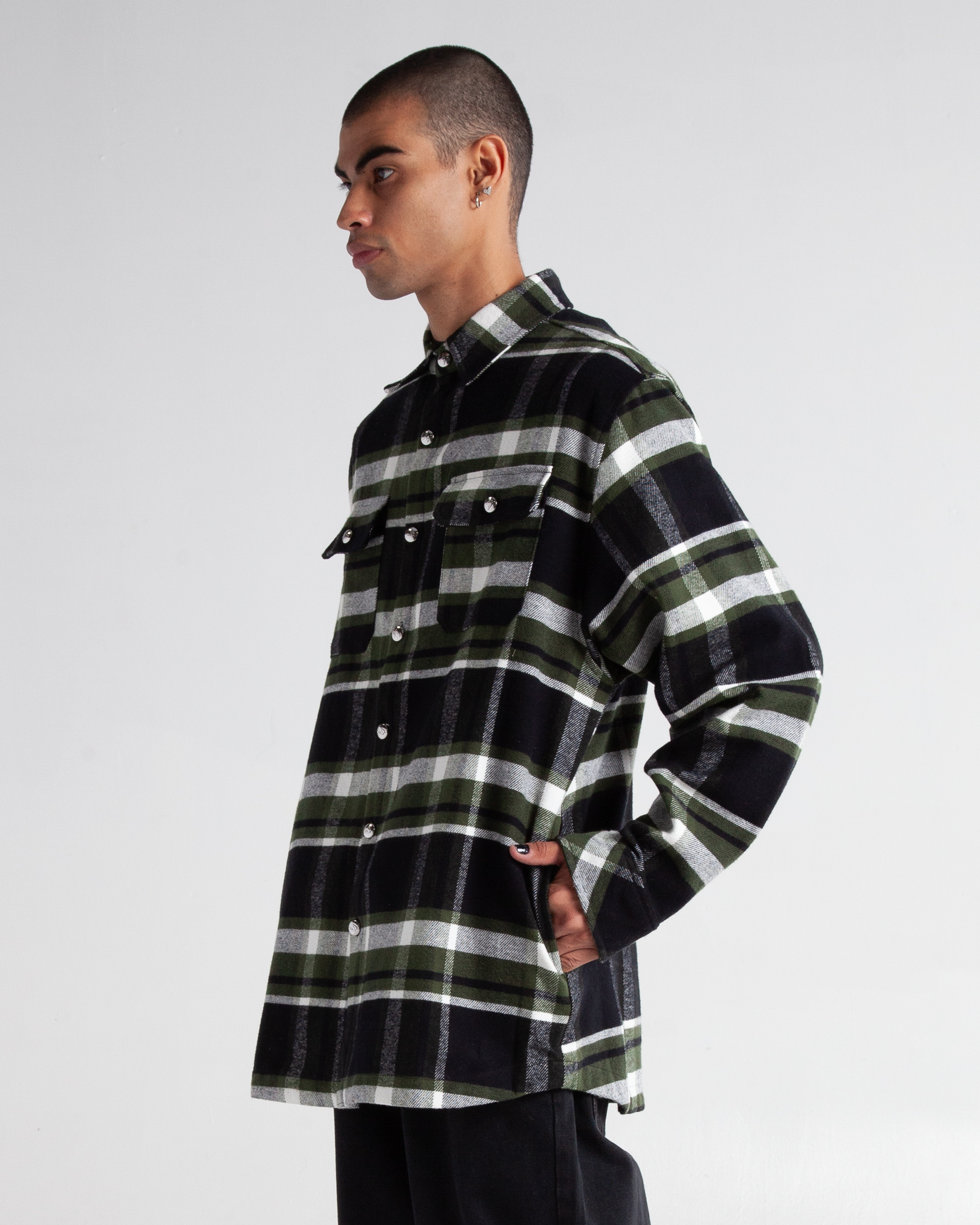 Heavy Plaid Flannel Shirt