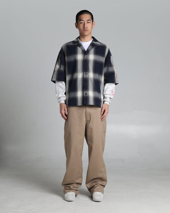 Layered Plaid Short Sleeve