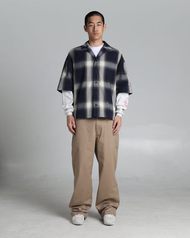 Layered Plaid Short Sleeve