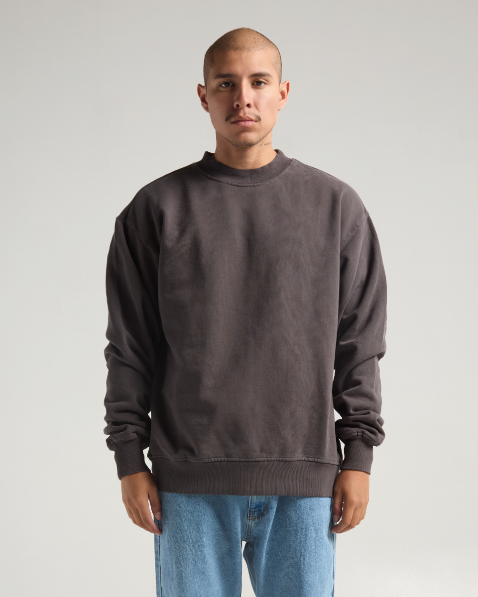 Garment Dye Fleece Crewneck Crew Neck – Shakawear.com