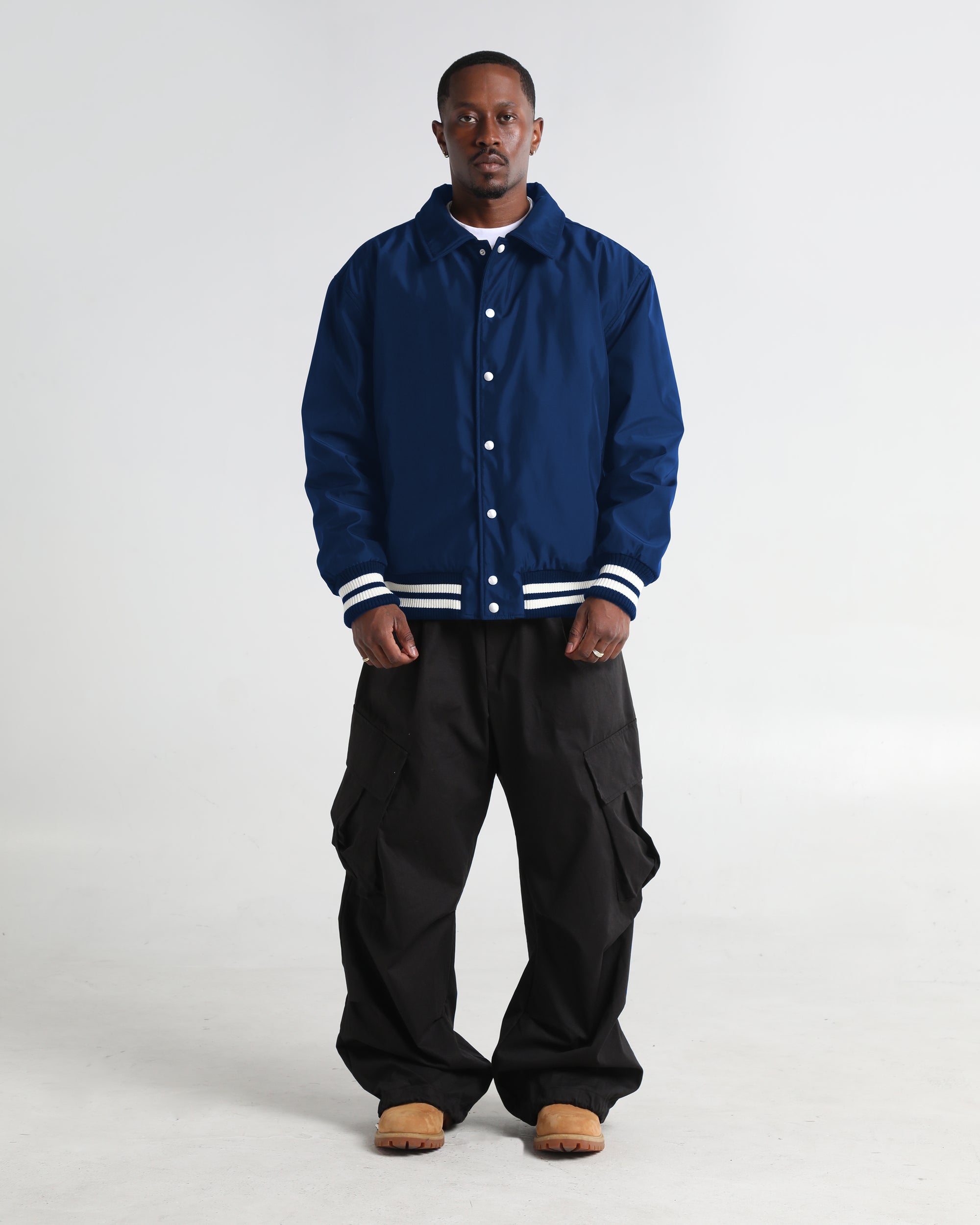 Collared Varsity Bomber Jacket
