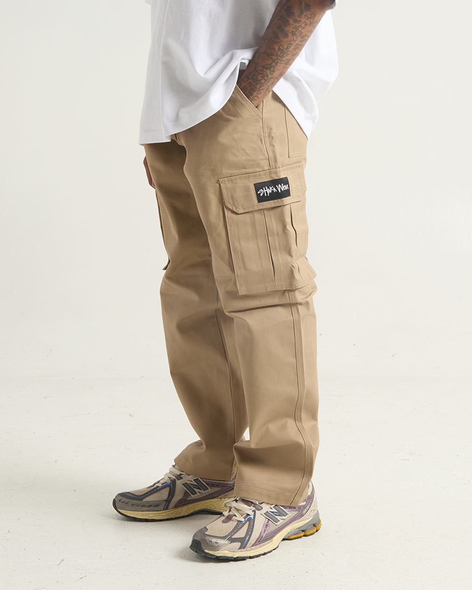 Twill Cargo Logo Pants –